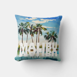 Cojín Decorativo Malibú amor vacaciones California Océano Pacífico