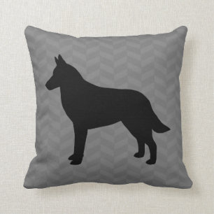 Cojín Decorativo Malinois Silhouette de Bélgica