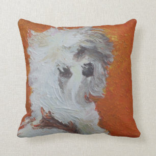 Cojín decorativo maltés del perrito