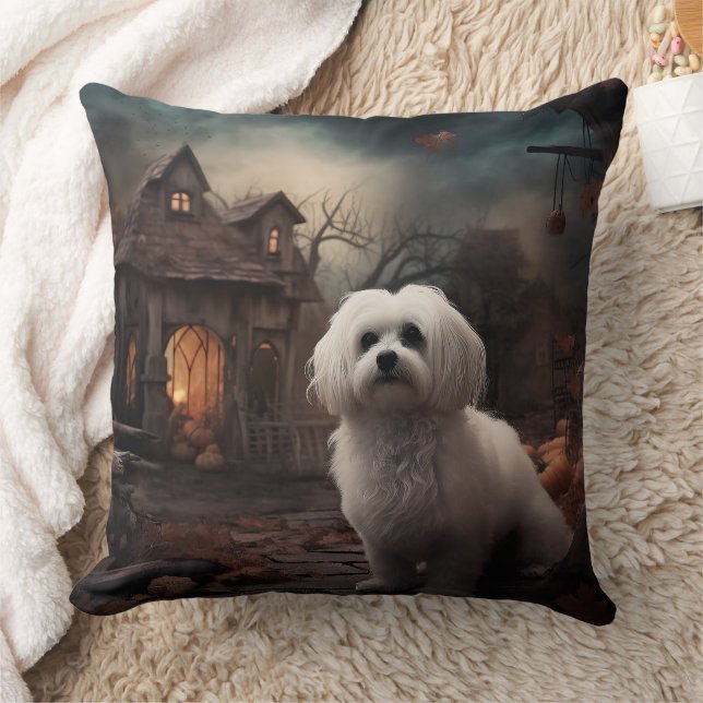 Cojín Decorativo Maltés Halloween de terror (Manta)