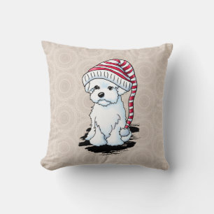 Cojín Decorativo Maltipoo de invierno