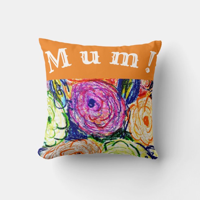 Cojín Decorativo ¡mamá! (Anverso)