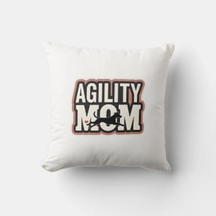Cojín Decorativo Mamá Agilidad Silueta Vintage Tipografía de Agilid