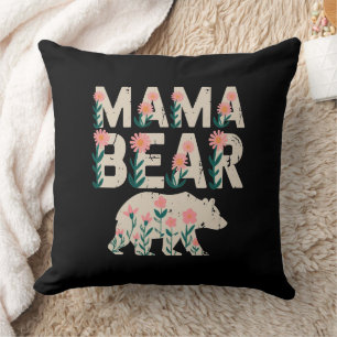 Cojín Decorativo Mama Bear - Fuerza floral y amor