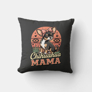 Cojín Decorativo Mamá Chihuahua Lindo Lazo Perro Mamá