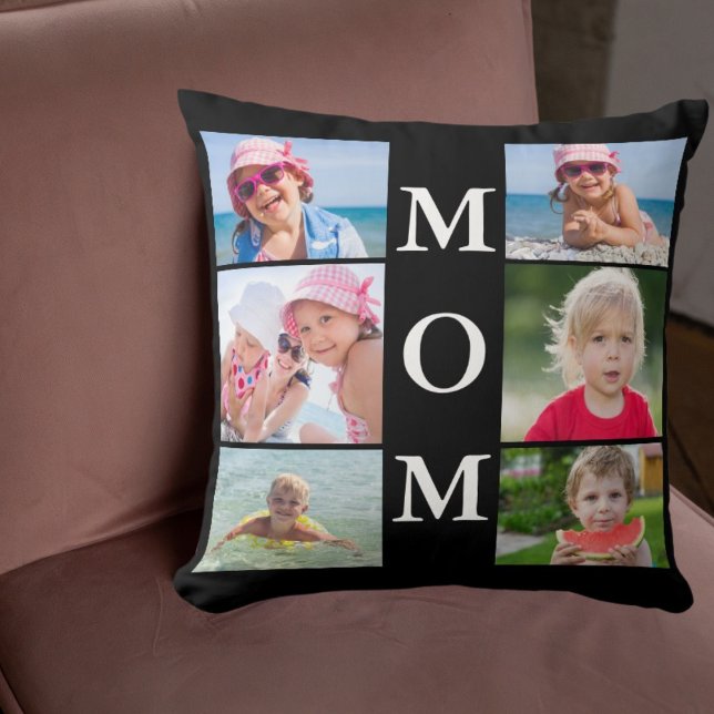 Cojín Decorativo Mamá Collage de fotos (Subido por el creador)