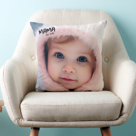 Cojín Decorativo Mama con Foto Personalizada Establecida Madre