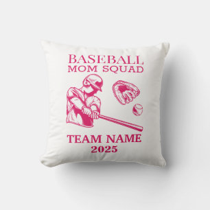 Cojín Decorativo Mamá de béisbol personalizada