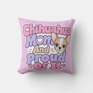 Cojín Decorativo Mamá de Chihuahua, Perro Pequeño con Gran Personal