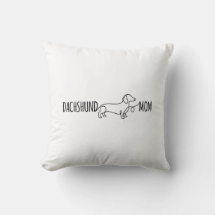 Cojín Decorativo Mamá de Dachshund Mamá de Perro Regalo de Cump