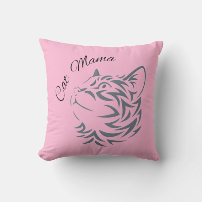 Cojín Decorativo Mama De Gato (Anverso)