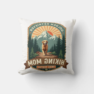 Cojín Decorativo Mamá de Golden Retriever Vintage Probada en Sender