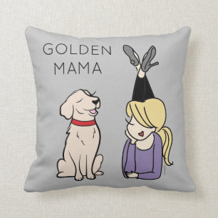 Cojín Decorativo Mamá de la recuperación de oro personalizada