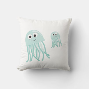 Cojín Decorativo mamá de medusas y bebé