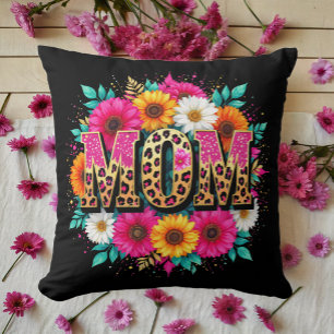 Cojín Decorativo mamá de oro floral