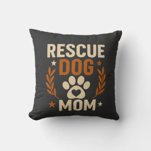 Cojín Decorativo Mamá de perro de rescate