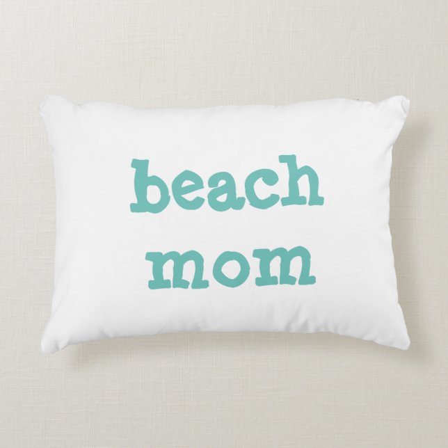 Cojín Decorativo mamá de playa Accent Pillow (Anverso)