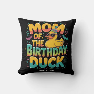 Cojín Decorativo Mamá Del Pato De Cumpleaños Pato De Goma Cumpleaño