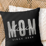 Cojín Decorativo Mamá desde el 20XX Preppy simple moderno<br><div class="desc">Este diseño sencillo y moderno se compone de una tipografía de san serif.</div>