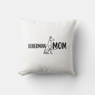 Cojín Decorativo Mamá Doberman | Mamá Perro | Regalo de Cumpleaños