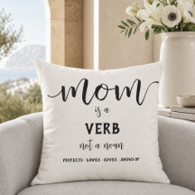 Mamá en letra cursiva negra es un verbo Frase de m