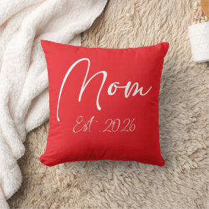 Cojín Decorativo Mamá Est 2026 Nuevas Mamás Madre Futuro 2026