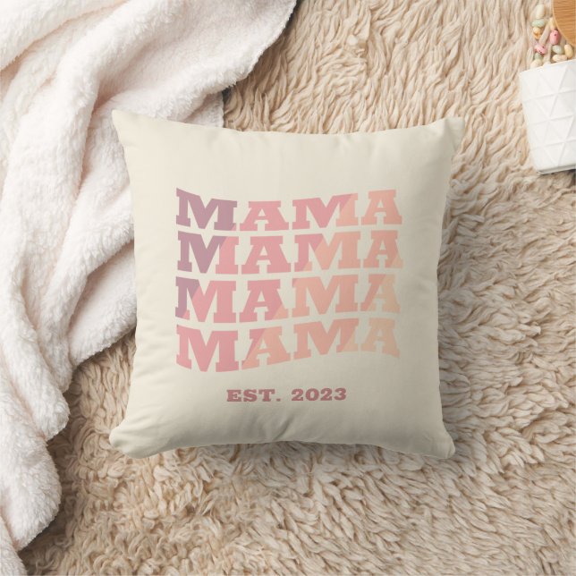 Cojín Decorativo Mamá establecida personalizada (Manta)