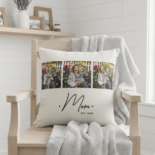 Cojín Decorativo Mamá Estableció Escritura 3 Foto Blanca