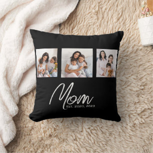 Cojín Decorativo Mamá Estableció Escritura Moderna Negra Foto 3