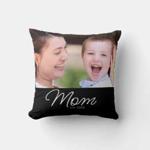 Cojín Decorativo Mamá Estableció Foto con Letra Moderna
