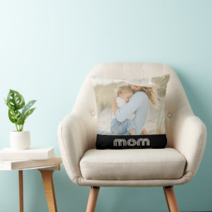 Cojín Decorativo Mamá Estableció Foto De Escritura Moderna