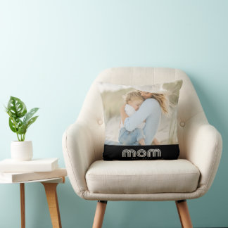 Cojín Decorativo Mamá Estableció Foto De Escritura Moderna