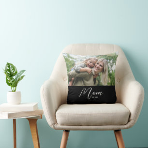 Cojín Decorativo Mamá Estableció Foto De Escritura Moderna