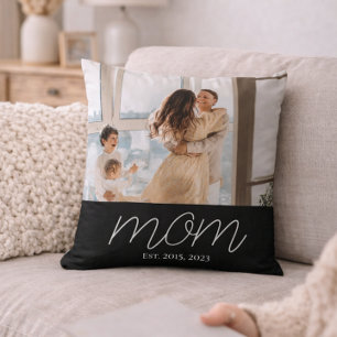 Cojín Decorativo Mamá Estableció Foto de Escritura Moderna
