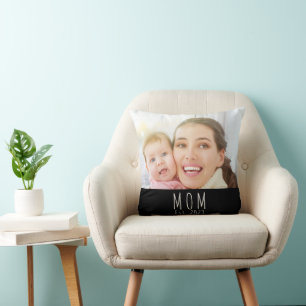 Cojín Decorativo Mamá Estableció Foto de Escritura Moderna