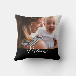 Cojín Decorativo Mamá Estableció Foto De Letra Moderna