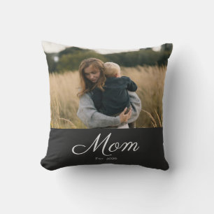Cojín Decorativo Mamá Estableció Foto De Letra Moderna