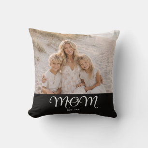 Cojín Decorativo Mamá Estableció Foto De Letra Moderna