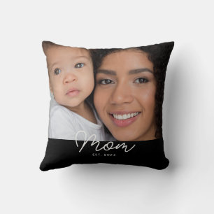 Cojín Decorativo Mamá Estableció Foto De Letra Moderna