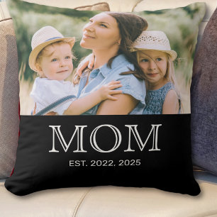 Cojín Decorativo Mamá Estableció Foto Negra