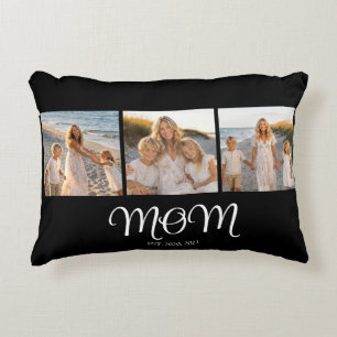 Cojín Decorativo Mamá Estableció Guión Negro 3 Foto