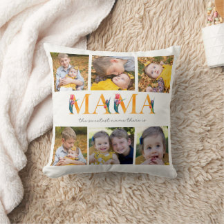 Cojín Decorativo Mama Floral Personalizado Photo Tulips