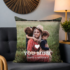 Cojín Decorativo Mamá foto del Día de la Madre