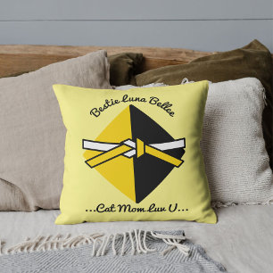 Cojín Decorativo Mamá Gata Mejor Amiga Personalizada Cita de Amor N