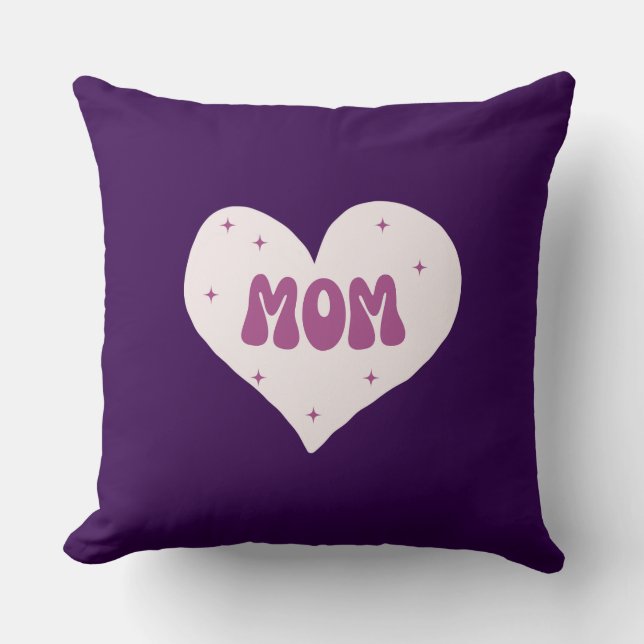 Cojín Decorativo Mamá Gift Heart (Anverso)