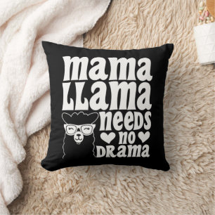 Cojín Decorativo Mama Llama no necesita un día de madre divertido