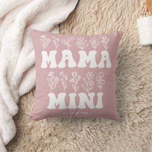Cojín Decorativo Mamá Mini te queremos Día de la Madre Personalizad