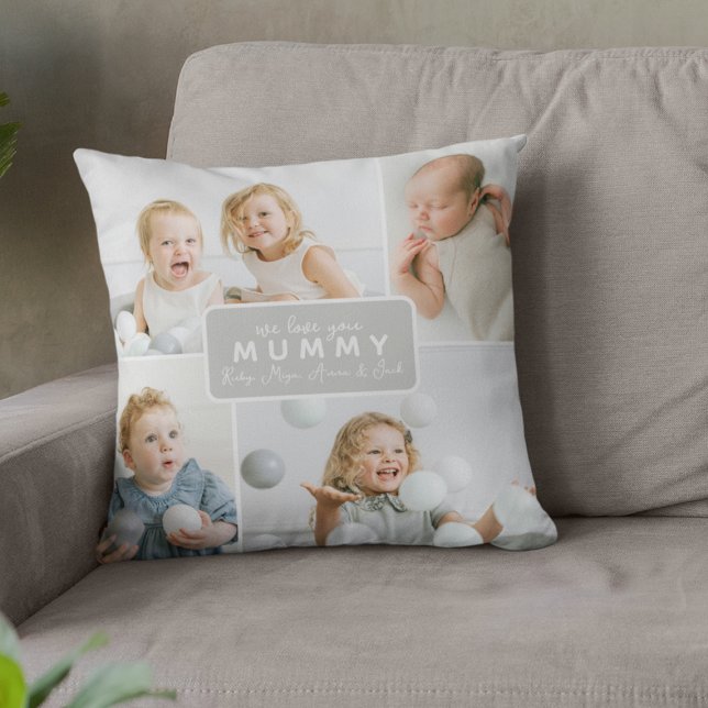 Cojín Decorativo Mamá moderna 4 Foto Gris (Subido por el creador)