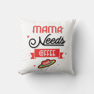Cojín Decorativo Mamá necesita café