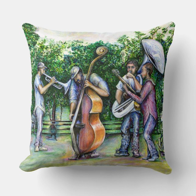 Cojín Decorativo Mamá nunca me advirtió sobre jugadores de Tuba (Anverso)